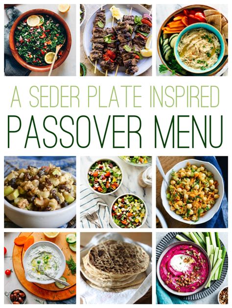 passover seder menu